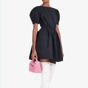 STAUD Elegant Black Backless Dress NWT size 4